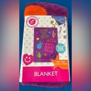 Little Miss Matched Purple and Orange Blanket